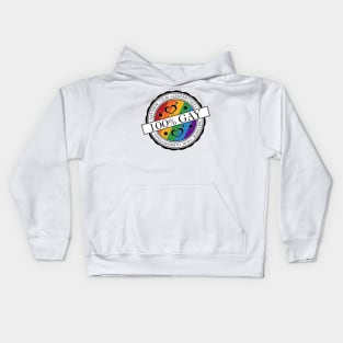 100% Satisfaction Guaranteed Gay Pride Rainbow Stamp of Approval Kids Hoodie